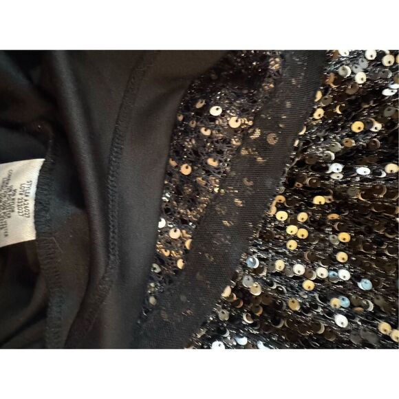 NWT Betsy & Adam Long Sleeve Raindrop Sequin Drape mini Dress size 12 - Picture 12 of 14